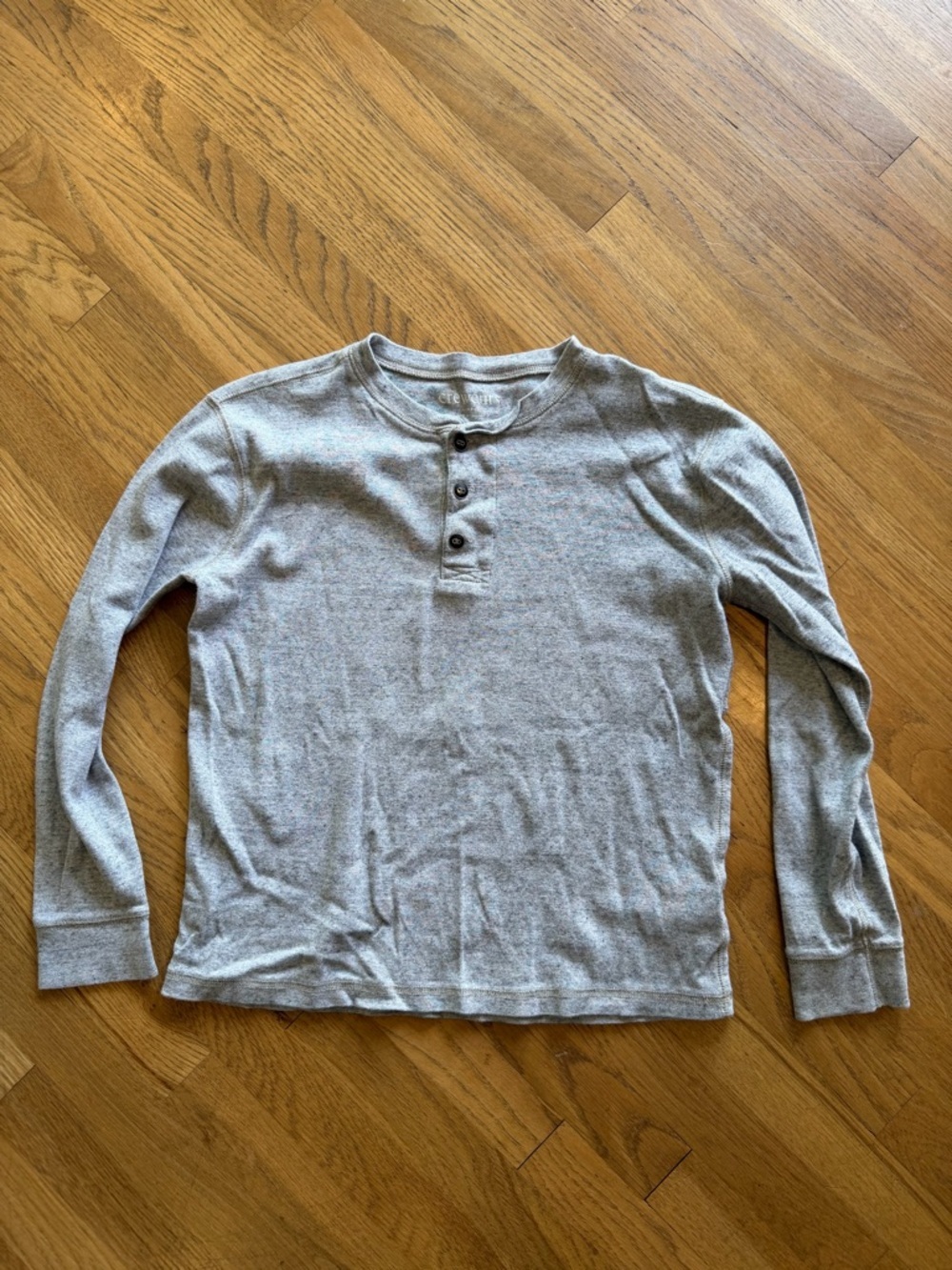 Crewcuts Grey Henley Size L (10-12) EUC